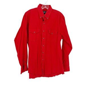 Wrangler Shirt Men's 16.5 35 Long Sleeve Button Down Long Tail USA Made …